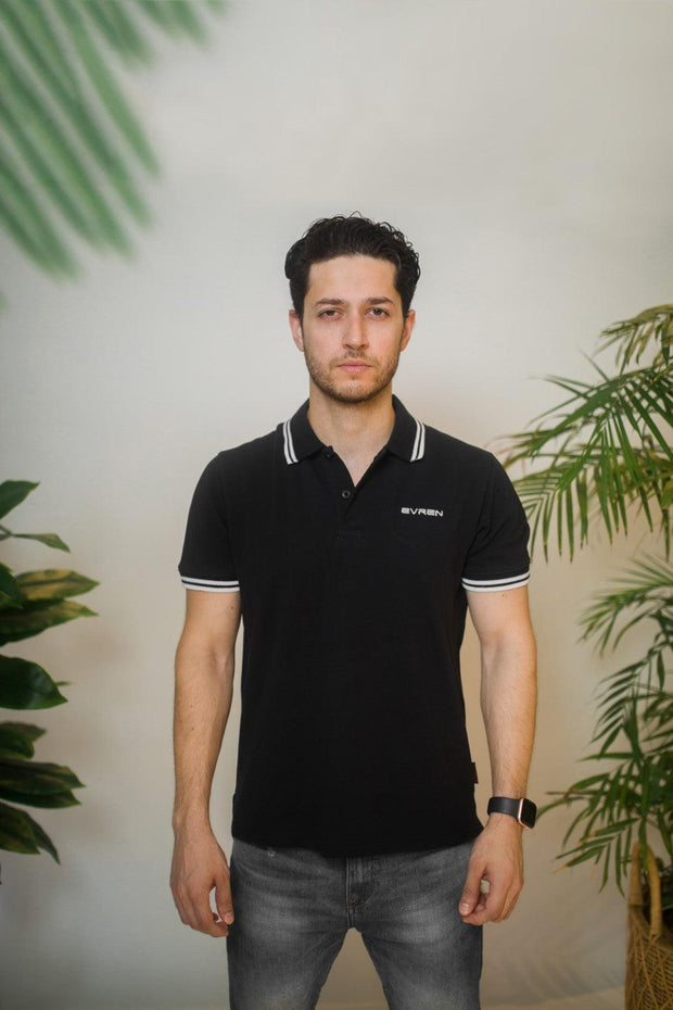 Soft Classic Tipped Polo BLACK