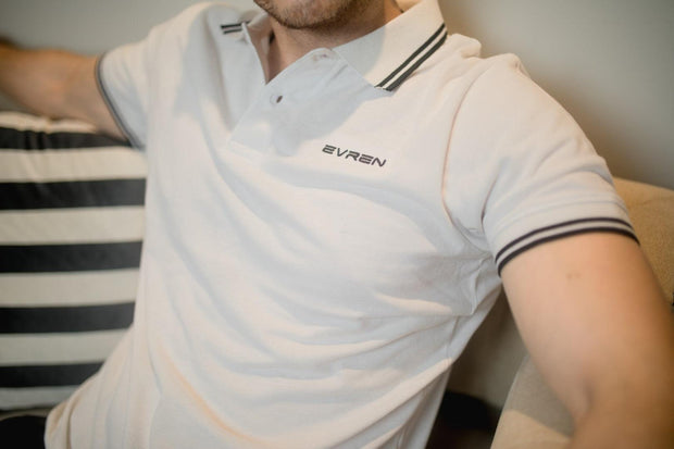 Soft Classic Tipped Polo WHITE