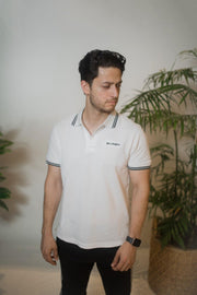 Soft Classic Tipped Polo WHITE