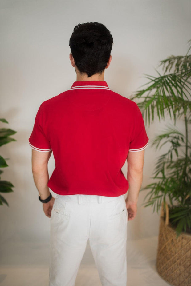 Soft Classic Tipped Polo RED