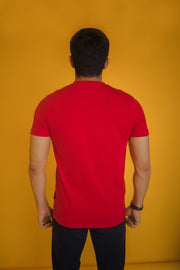 Soft Henley T-shirt RED - EVREN