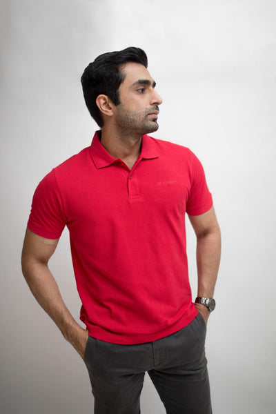 Ultimate Comfort Basic Polo RED