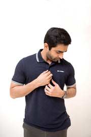 Soft Classic Tipped Polo NAVY - EVREN