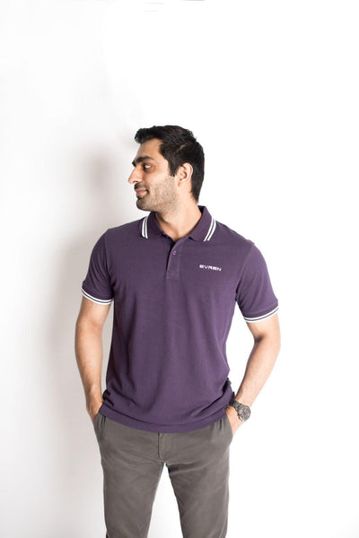 Soft Classic Tipped Polo PURPLE